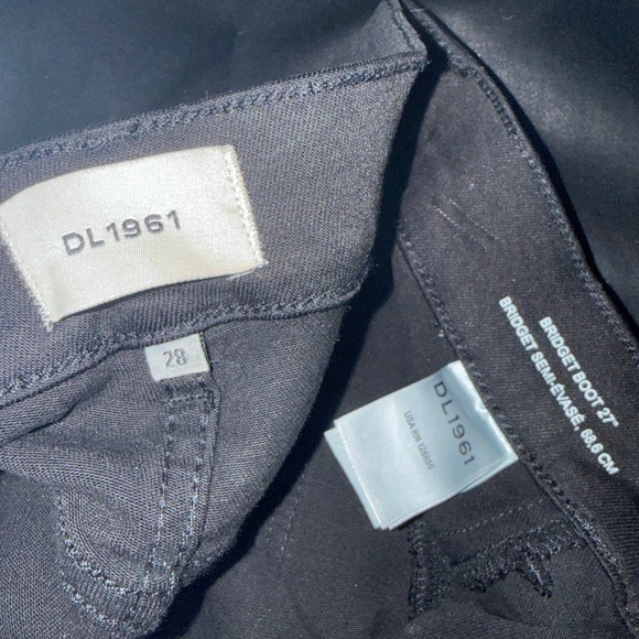 DL1961 Bridget Boot High Rise Instasculpt Ankle Jeans | Black Coated | 28 | NWOT - Picture 8 of 8